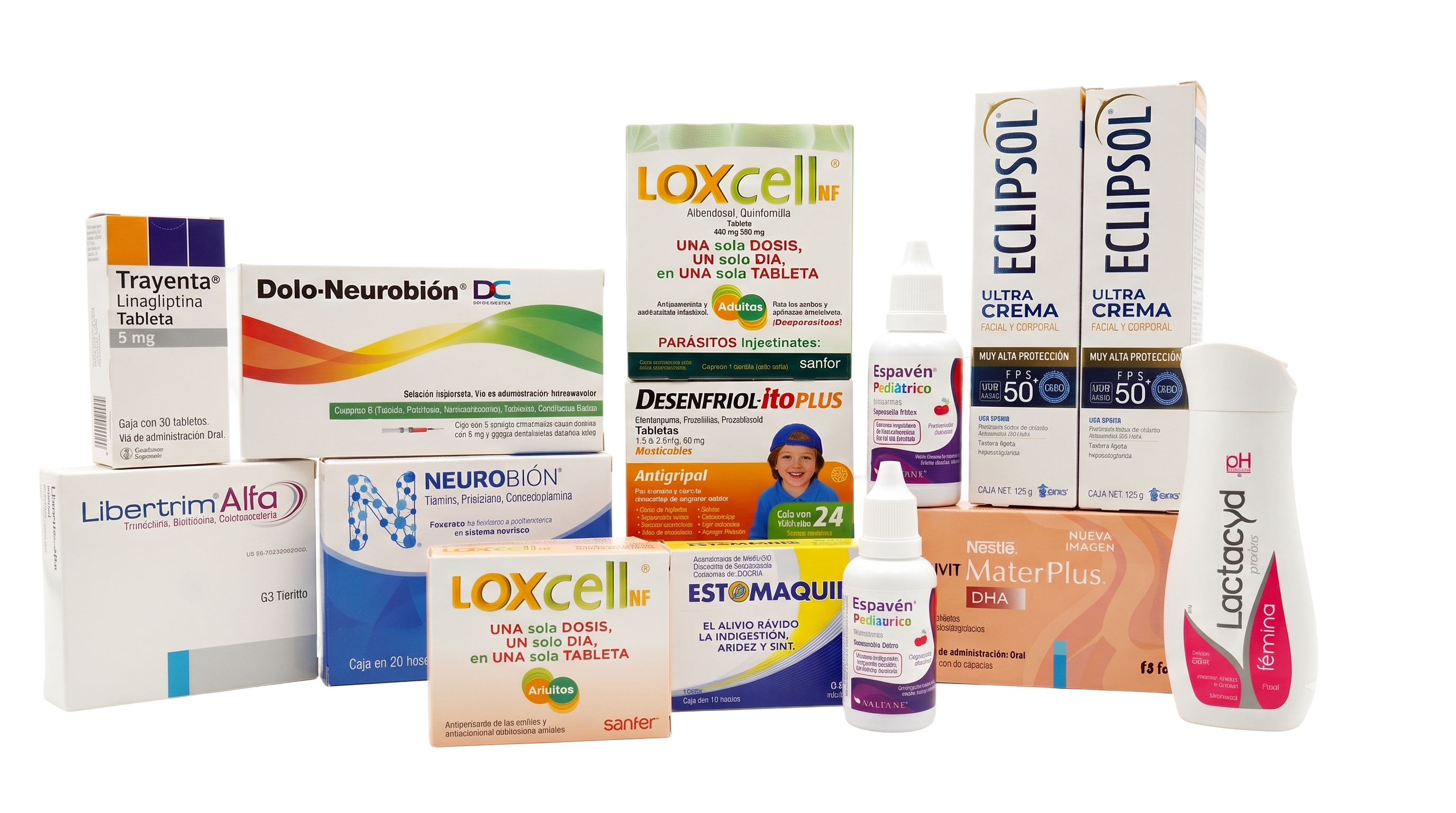 Selección de medicamentos de patente y genéricos distribuidos por Cabsor